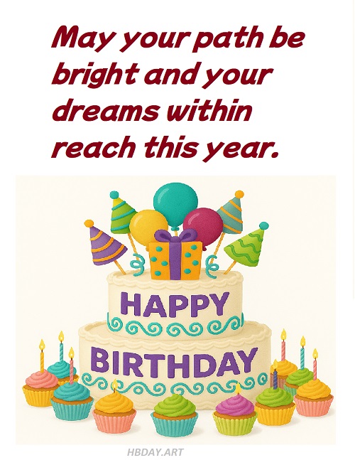 Birthday wish card